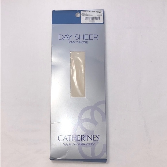 New Catherines Plus Size Daysheer Pantyhose Linen - Picture 3 of 12